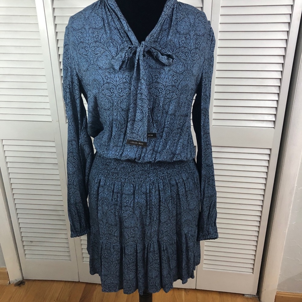 NWT Michael Kors Blue dress with adorable tie.